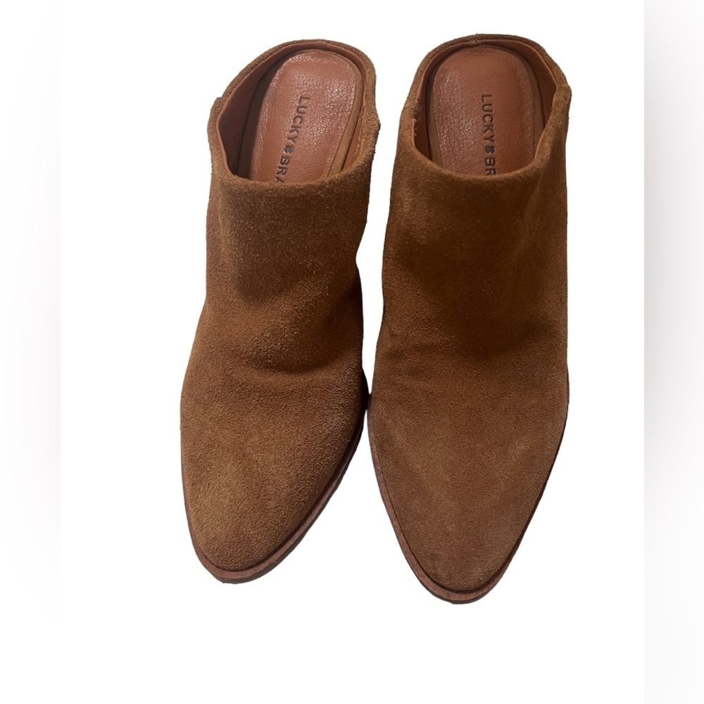 LUCKY BRAND Women’s Camel Sebiki Heeled Mule - Size 6 - Picture 2 of 14